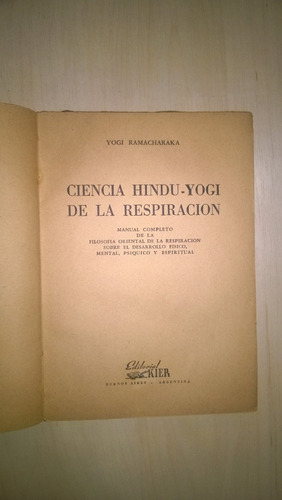 Ciencia Hindu Yogui De La Respiración - Ramacharaka