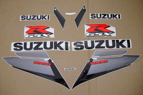 Kit Adesivo Suzuki Gsxr 1000 2003 Prata 10003pa