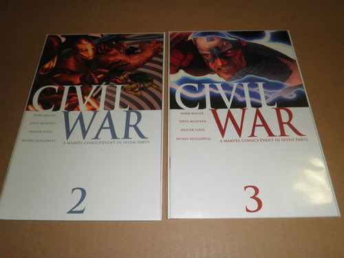 Civil War 1-7 Miniserie Completa Inglés Y Español Marvel (Usado)