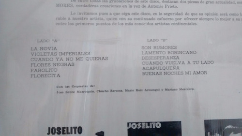 Vinilo Lp De Antonio Prieto -la Novia -(u1159