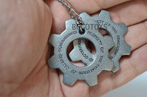 Gears Of War Tags Cadena Collar Doble Marcus Importada