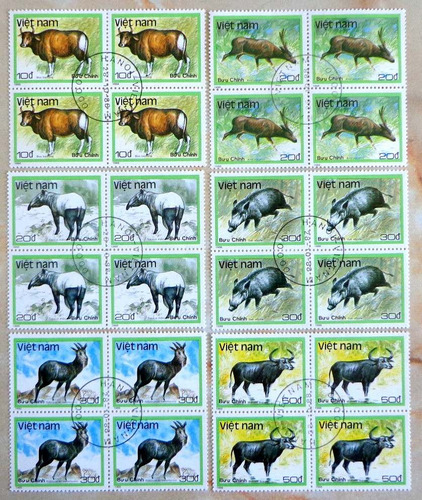Vietnam Fauna, Serie Sc. 1885-90 Cuadros 1988 Usada L8003