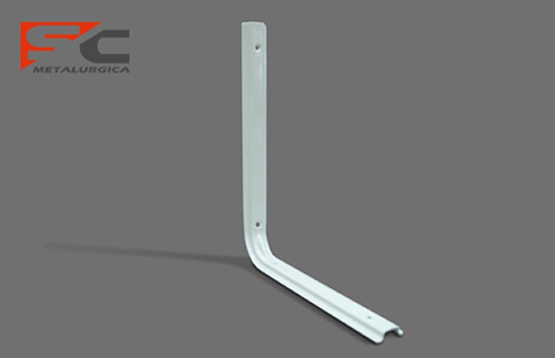 Imagen 3 de 5 de Mensula Soporte Bracket 100 X 150 Mm Estanteria Blanco