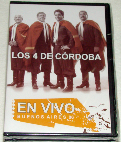 Los 4 De Cordoba En Vivo Buenos Aires 06 Dvd Sellado / Kktus