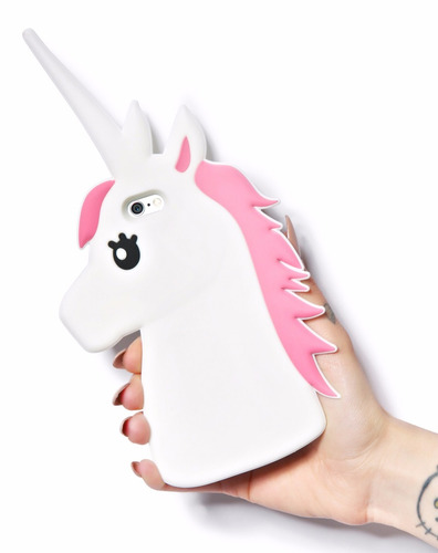 Funda Silicona 3d Animada Unicornio iPhone 5 5s 6 6s