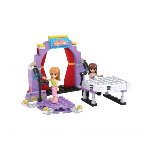 Bloco De Montar Girls Pop Star 107 Peças Beeme