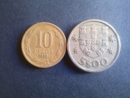 Moneda Portugal 5 Escudos 1964 (c24)