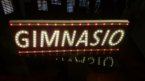 Carteles Led Gimnasio 1x0,5 M - Luminosos - Simple Faz