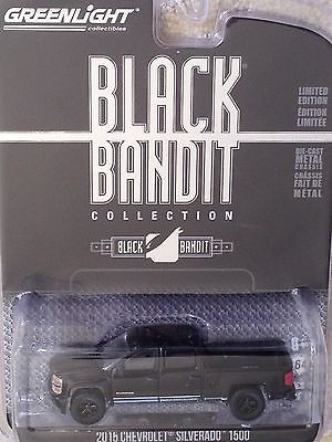 Greenlight - Black Bandit - 2015 Chevy Silverado 1500 - 1/64