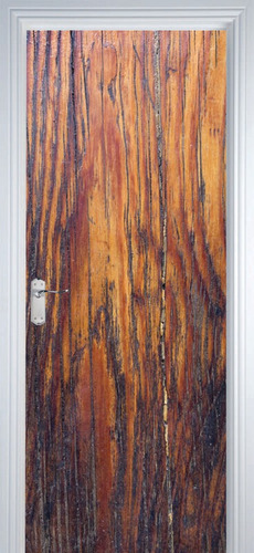 Adesivo Decorativo De Porta - Texturas Madeira 3