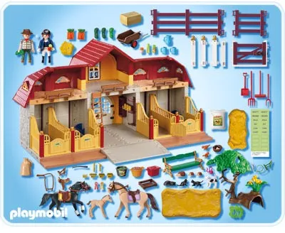 Granja de ponis con establo playmobil sale