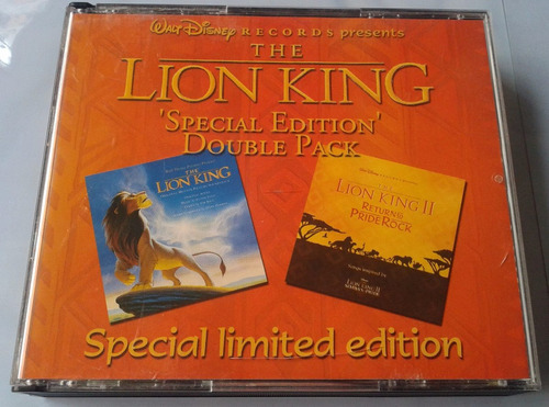 The Lion King Special El Rey Leon Edition Doble Pack 2 Cds