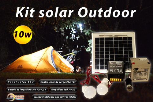 Kit Solar Fotovoltaico Outdoor 10