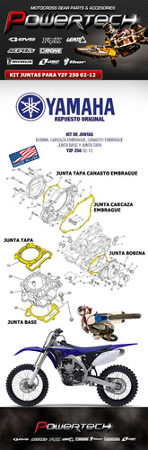 Kit Completo Juntas Motor Yzf 250 01 - 13 - Original Yamaha