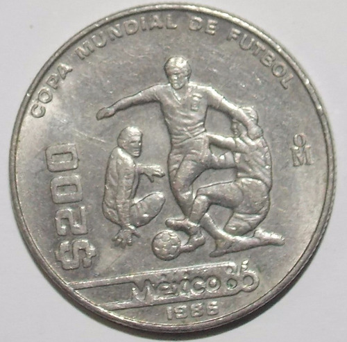 Monedas Antiguas 200 Pesos Mexicanos Mundial Fútbol 1986