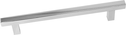 Puxador Barra Quadrada Para Móveis Alumínio Cromado 6,4cm