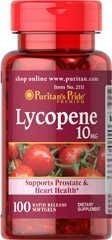 Licopeno (lycopene) 10mg 100 Softgels Puritans Import Usa**