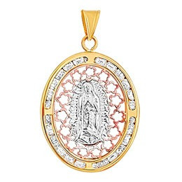 Medalla Oro Solido Virgen De Guadalupe Excelente Regalo