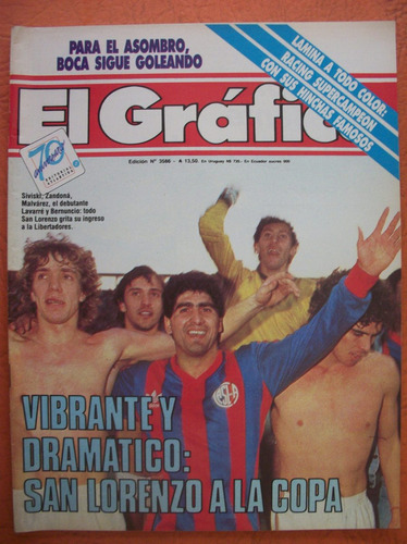 El Grafico 3586 28/6/1988 San Lorenzo A La Copa Los Pumas