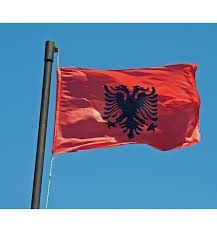 Bandera Albania Medida Oficial 90cm X 150cm Envio Gratis