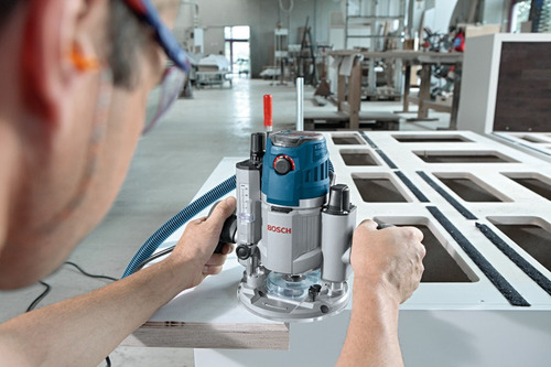 Imagen 2 de 6 de Fresadora Rebajador Router 1600w 41mm Bosch Gof 1600 Ce
