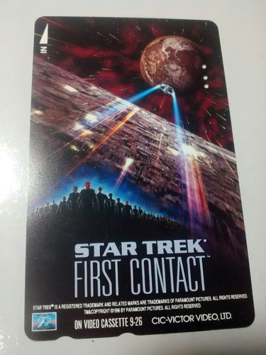 Cartão Telefônico Star Trek - First Contact ( Importado )