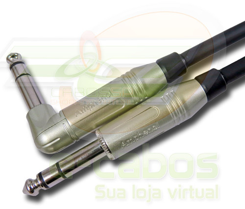 Cabo P10 Balanceado (estereo) X P10l Conectores Amphenol 5 M