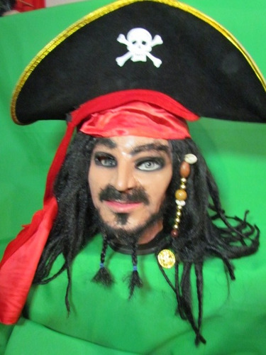 Mascara En Látex. Jack Sparrow.