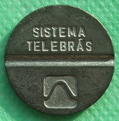 Ficha Token Telefonos Brasil 1981 Sistema Telebras