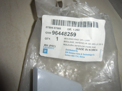 Platina De Parrilla Derecha Chevrolet Captiva