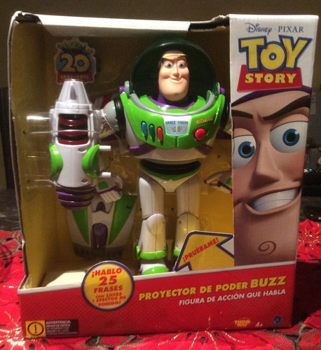 Toy Story Figura Buzz Lightyear Proyector De Poder Sonidos