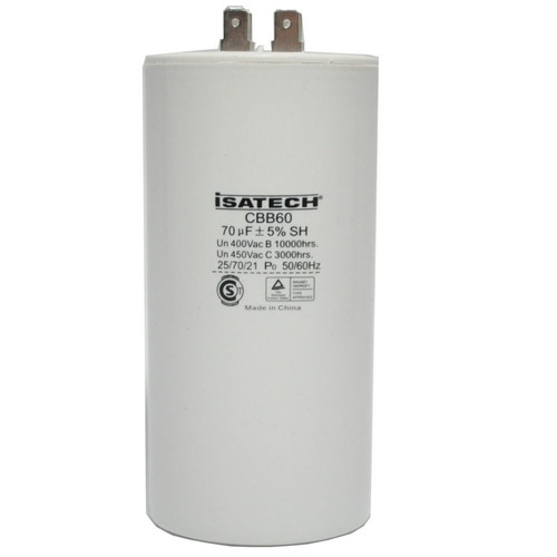 Capacitor Marcha 70uf Microfaradios 400v 50/60hz Isatech