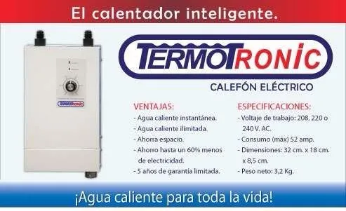 Calentador de agua Eléctrico Termotronic