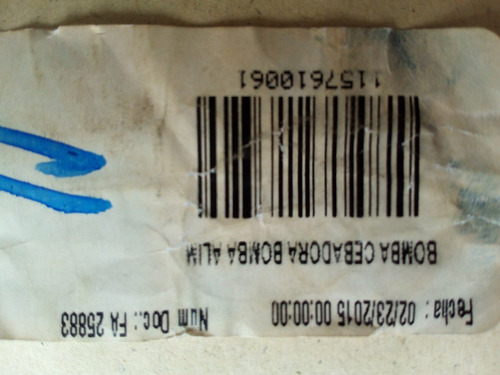Bombin Ref. 2447222125 Marca Bosch Bombas Inyeccion Diesel