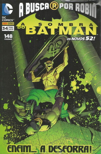 A Sombra Do Batman Nº 34 - 2ª Série - A Busca Por Robin - Editora Panini - Capa Mole - Bonellihq Cx233 P20
