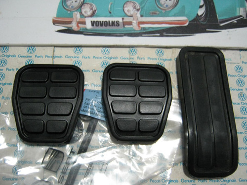 Imagem 1 de 3 de Kit 3 Capas Pedal Passat Pointer Gol Gt Gts Gti Santana