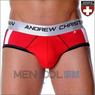 Cueca Andrew Christian Enchimento Frontal Slip Boxer Sunga