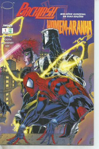 Lote Backlash & Homem-aranha N° 01 E 02 - Em Português - Editora Image - Formato 17x 26 - Capa Mole - 1998 - Bonellihq Cx450 H23