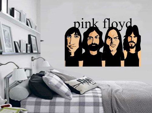 Adesivo De Parede Rock Música Banda Pink Floyd Guitarra