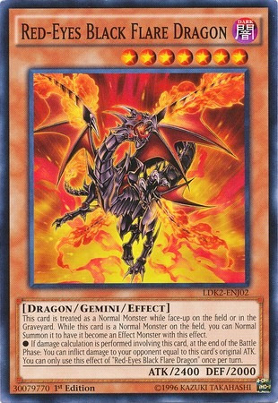 Dragón Negro Resplandeciente De Ojos Rojos Común Yugioh