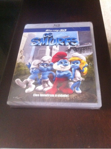 +m+ Blu-ray Os Smurfs  3-d, Original, Novo (lacrado)