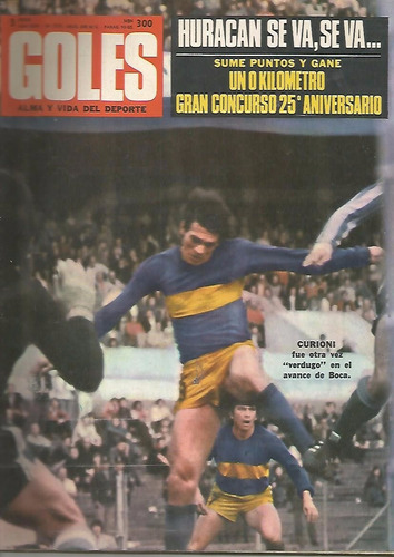 Revista / Goles / Nº 1273 / Año 1973 / Tapa Curioni