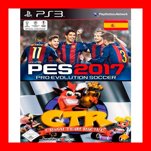 2 En 1 Pro Evolution Soccer 2017 Mas Crash Team Racing