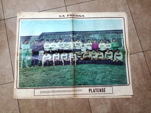 Poster La Prensa Equipo Platense 1971 Con Historia