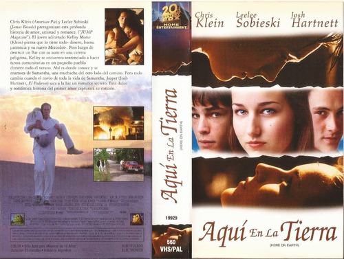 Aqui En La Tierra Vhs Chris Klein Leelee Sobieski