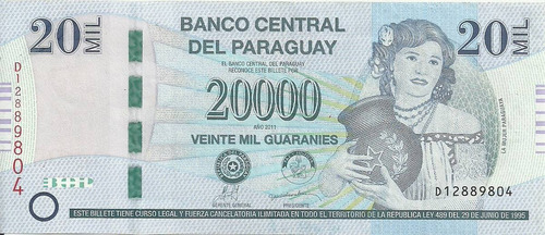 Paraguay 20000 Guaranies P225