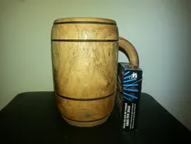 Comprar Chops De Cerveza Artesanal De Madera Y Vaso Aluminio 500cc