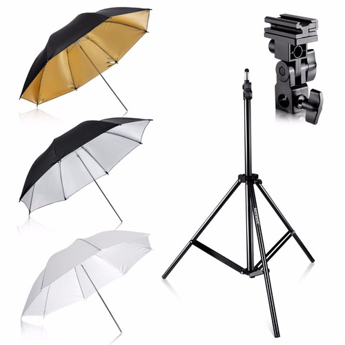 Kit Estudio Fotográfico Tripie-sombrillas-bracket Envio Grat