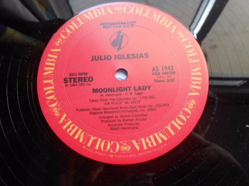 Vinil Julio Iglesias Moonlight Lady, Lp Mix Importado