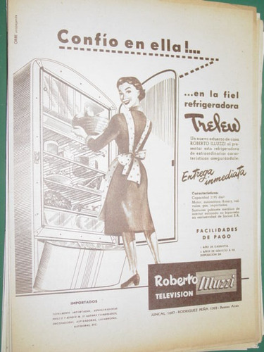 Publicidad Heladeras Refrigeradora Trelew Roberto Muzzi